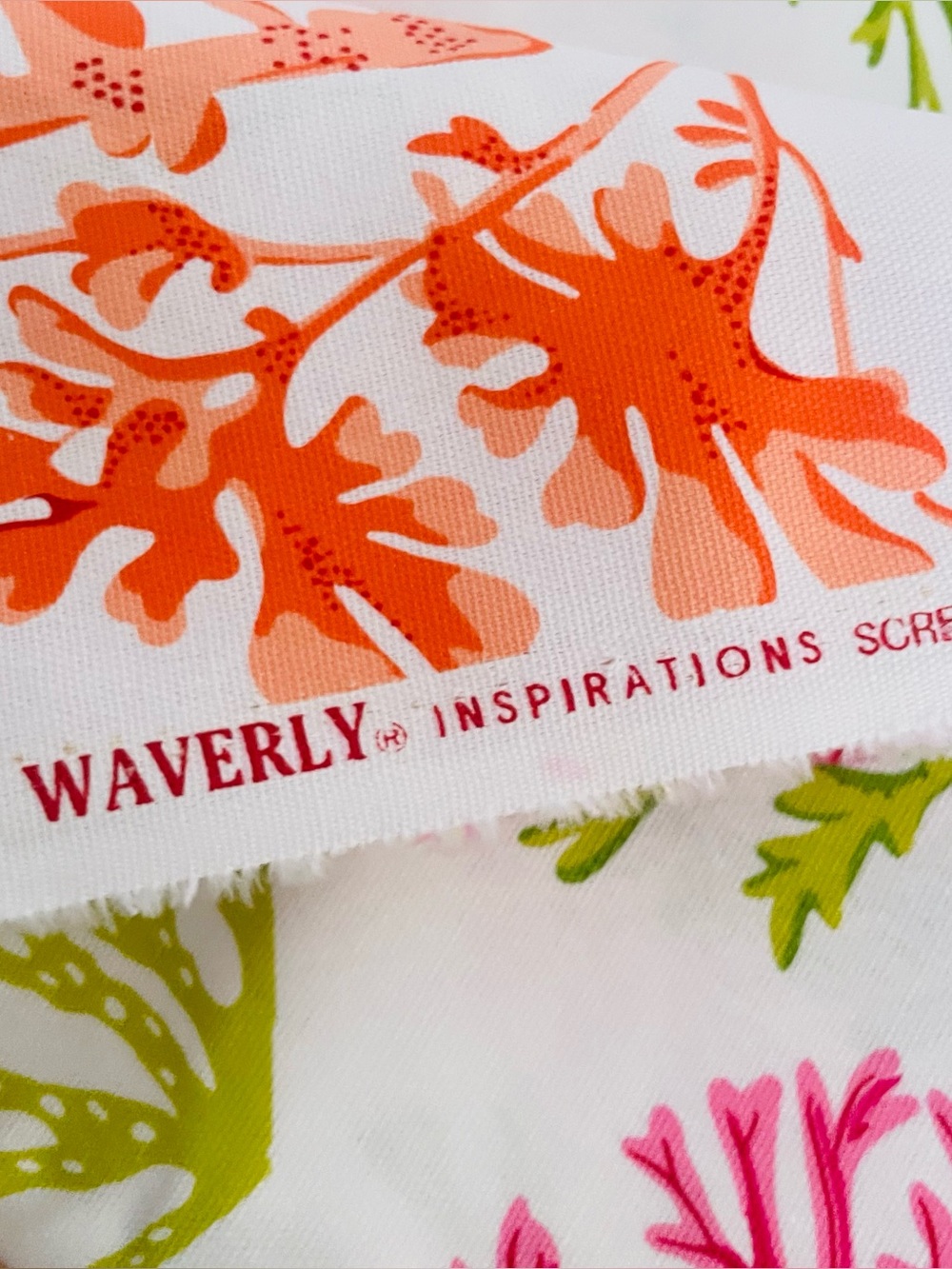 Waverly Inspirations 100% Duck Cotton Printed Fabric Tropical, Ocean, Stripe New - Picture 8 of 16